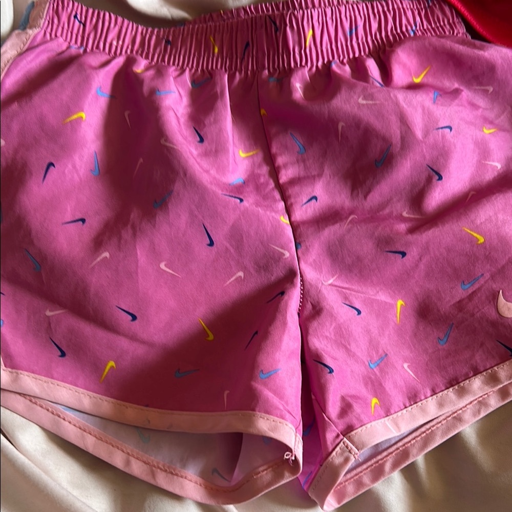 Nike Kids' Vibrant Pink and Purple Shorts Trio - Picture 3 of 4